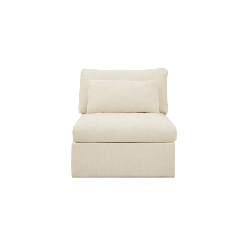Fauteuil Daliah beige clair, Beige