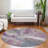 Machine Washable Indoor/Outdoor Christain ACN1357 Lavender Rug-109532858