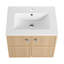 Meuble-lavabo mural 24 po avec lavabo en céramique