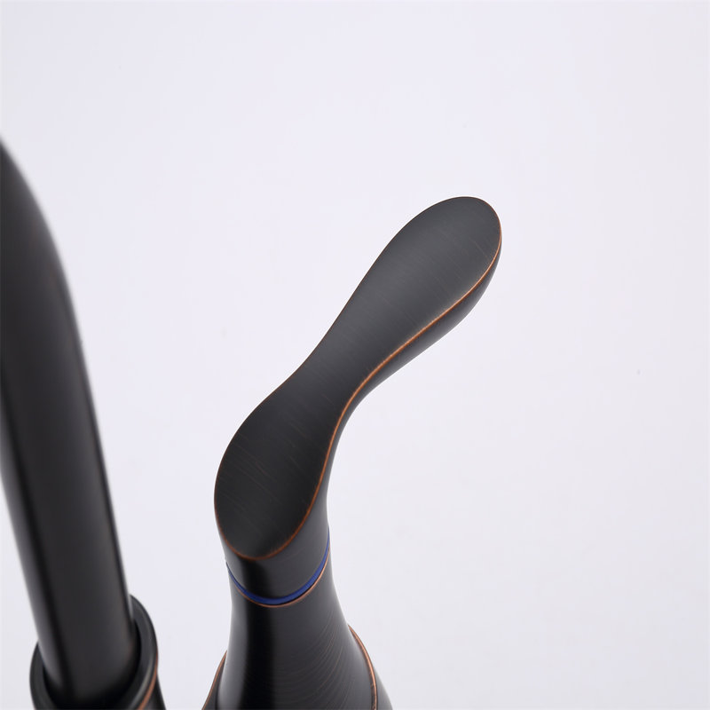 Widespread 2-handle Bathroom Faucet with Drain Assembly, Oil-Rubbed Bronze