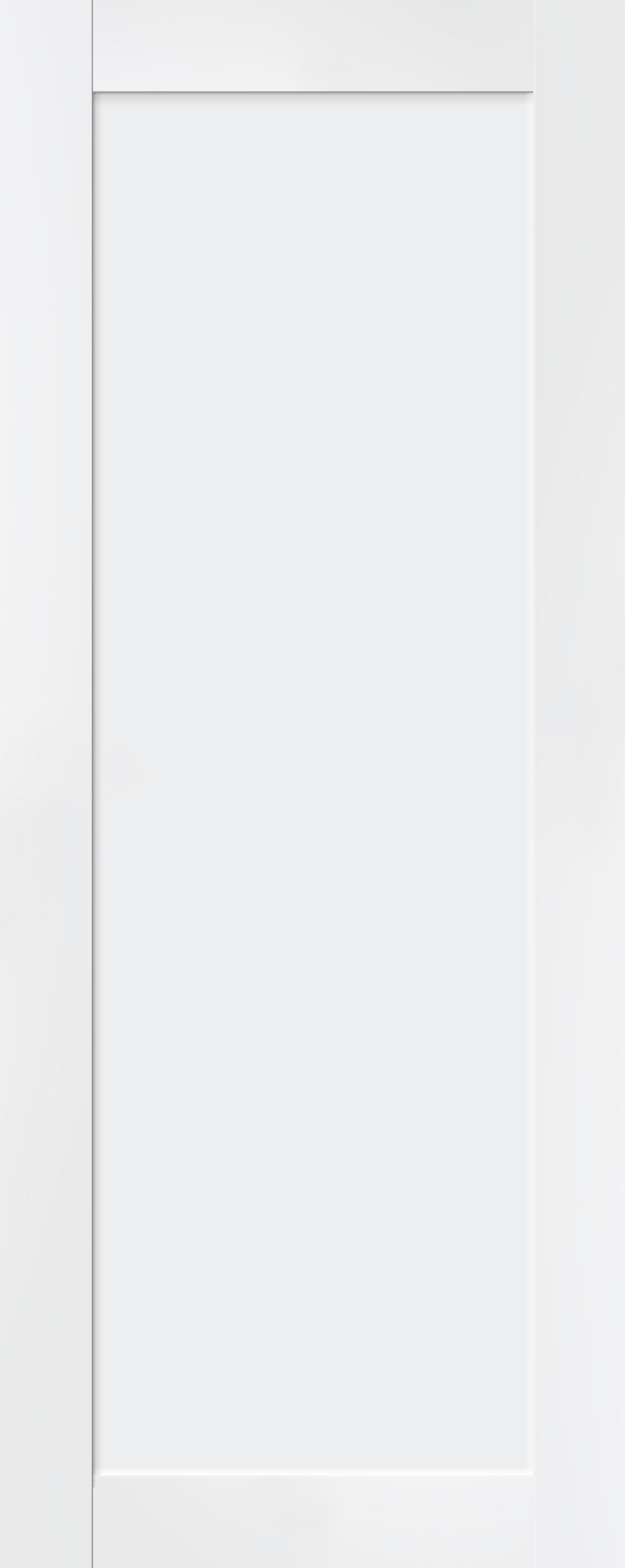 Belldinni Panel Shaker Door Slab Paneled Manufactured Wood Snow White