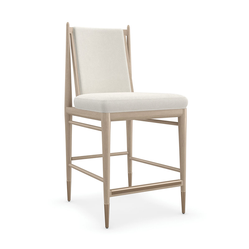 Unity Light Counter Stool, Sun Drenched Oak/Lucent Bronze Metallic, Counter Stool (25" Seat Height)