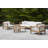 Round Teak Solid Wood Outdoor Side Table ,-11400388