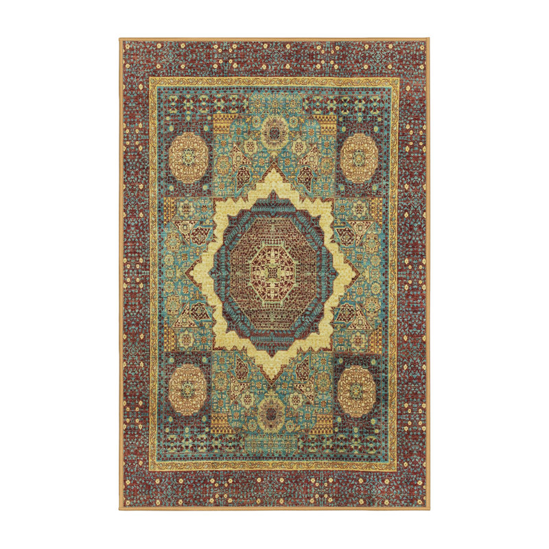 Abstract Indoor Rug, Rectangle 5' x 8'