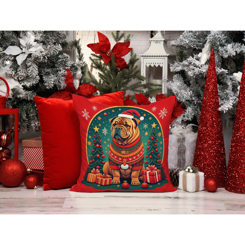 Coussin décoratif intérieur / extérieur Enchanted Christmas, 14 po x 14 po