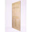 Porte en bois 6 panneaux non finis - Grain plat-102322935