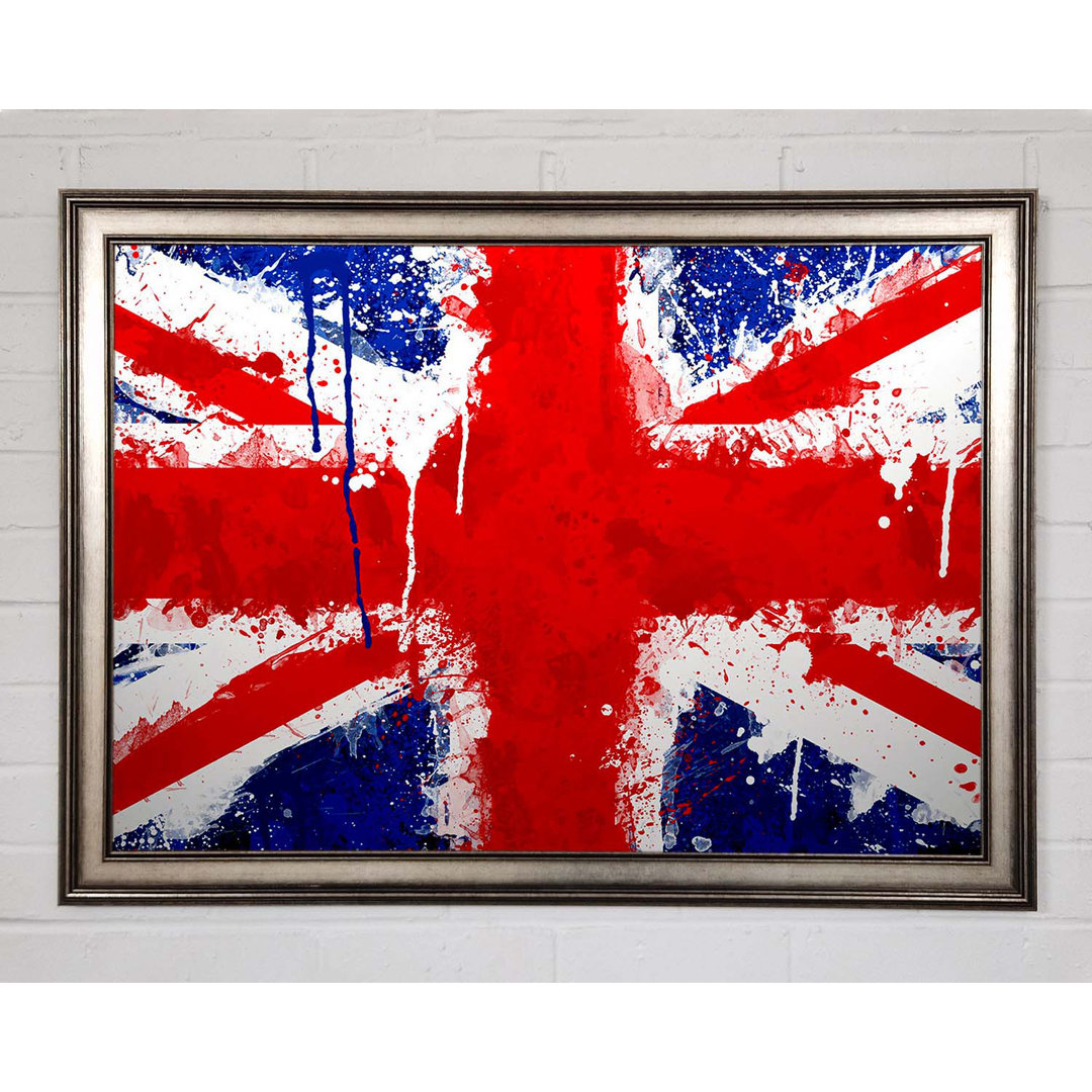 Uk Flagge Gerahmter Druck