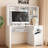 White Writing Desk With And Electrical Outlets, 3 Ac 2 Ports For Home Office Needs Power Use-1172140775-1172140773