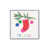 Cadre simple en chrome poli, bois massif