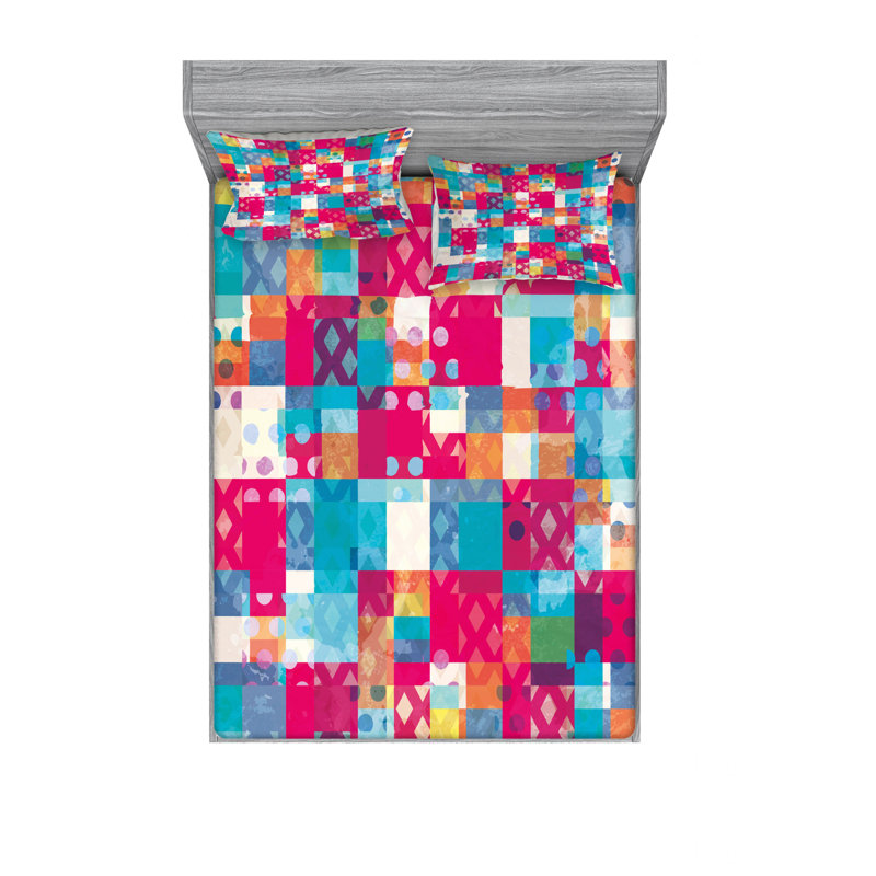 Microfiber Patchwork, Queen Pillowcase