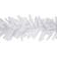 Guirlande de Noël artificielle blanche 9 pi x 14 po non éclairée
