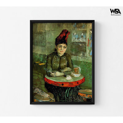 «Agostina Segatori Cafe Du Tambourin» par Vincent Van Gogh, art mural, reproduction de portrait, reproduction d'art de cafétéria, reproduction d'art de Van Gogh