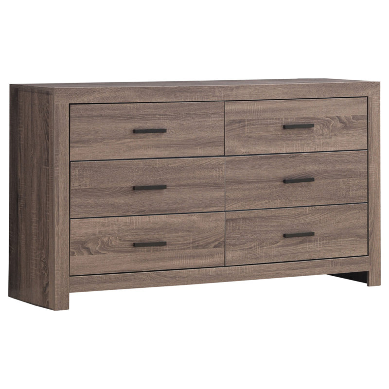 Commode 6 tiroirs Sherwood, Chêne