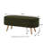 Luxury Oval Boucle Storage Ottoman Bench With Wood Legs 350Lb Weight Capacity & Safety Hinge(Only Includs Bench)-1900414101