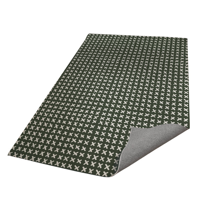 Cross Kids Play Mat, Chimichurri/Green, Rectangle 48" x 72"