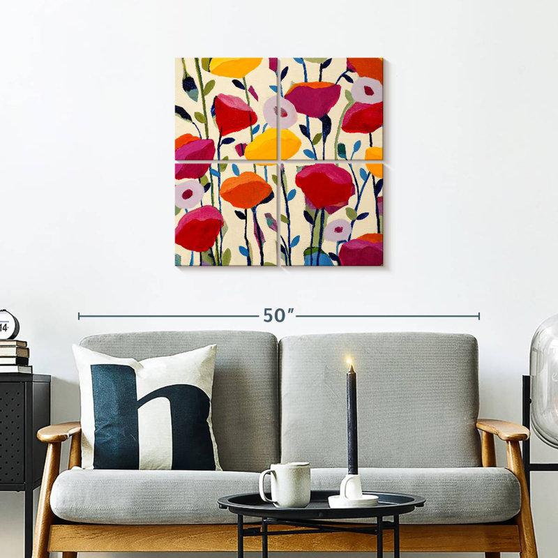 Harnek Bursting Poppies, H 26 po x l 26 po