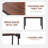 47" Kitchen Table And Chairs Set,Walnut Table With 4 Faux Leather Chairs For Dining Room Kitchen Apartment - Beige-123195566