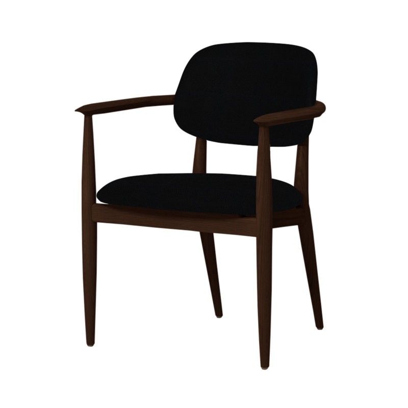 Chaise Slow de Space Copenhagen, Chêne brun foncé, Ère CSE14