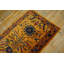 Tapis art déco rectangulaire jaune et doré en laine des années 1920