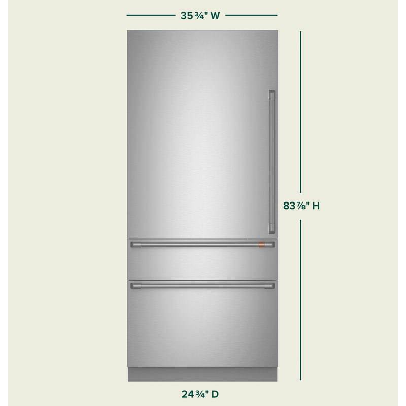 35.75" Integrated Bottom-Freezer Refrigerator, Right Handed