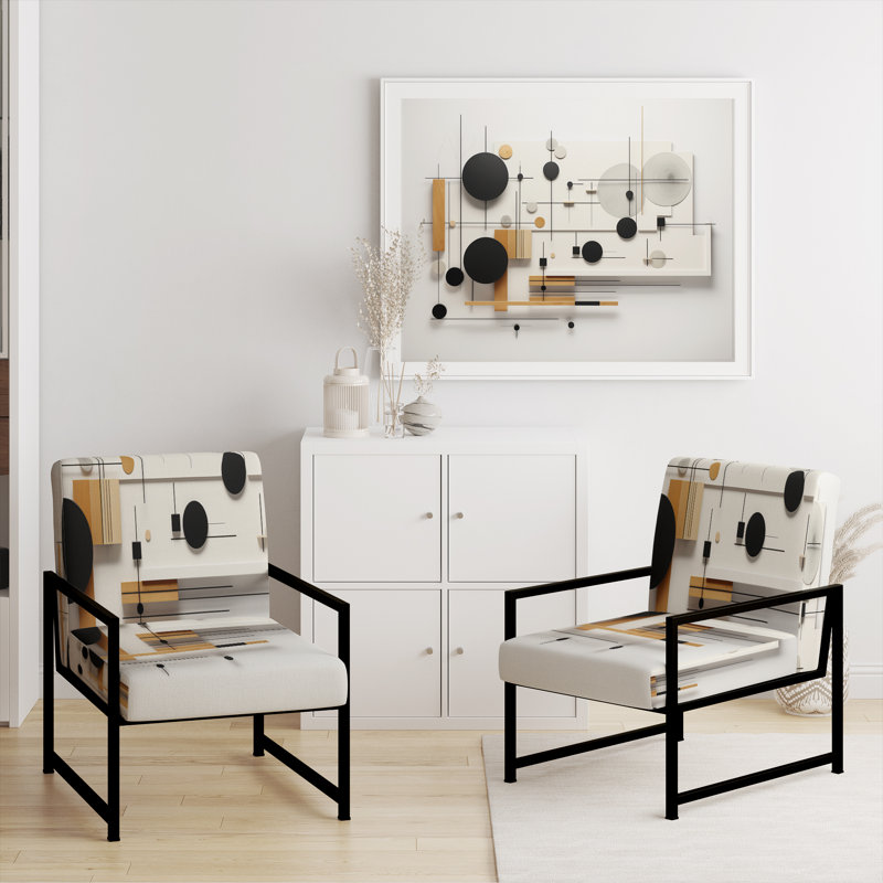 Fauteuil d'appoint Crotzer, Noir, noir, noir, noir