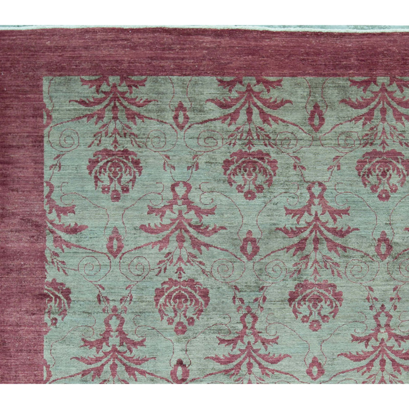Tapis rouge noué à la main de haute qualité