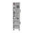 Stanton Tall Storage Cabinet With Two Doors And Three Open Shelves, White