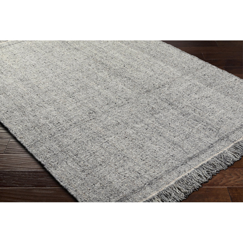 Aarhus Hand Tufted Wool Area Rug in Gray, Rectangle 8' x 10'