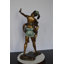 Statue en bronze pour enfants prenant un autoportrait avec un téléphone intelligent, collection Shephard humoristique, L 23 po x l 20 po x H 43 po