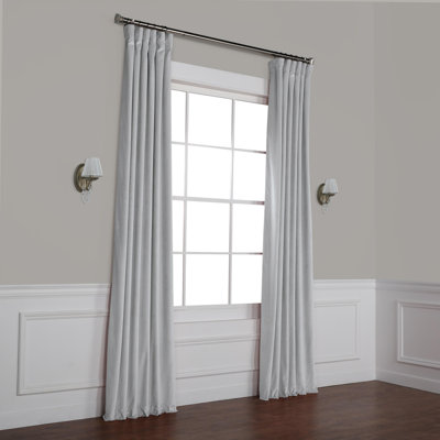 Matra Room Darkening Rod Pocket Single Curtain Panel