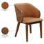 Chaise rembourrée en cuir Glenwood-1102903366