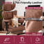 Fauteuil de bureau ergonomique Arless pour cadres de grande taille avec accoudoirs, appui-tête et repose-pieds rembourrés et réglables-434703714