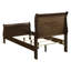 Ensemble de chambre à coucher Henri Charles Cappuccino Twin 3 pièces avec lit traîneau et deux tables de chevet