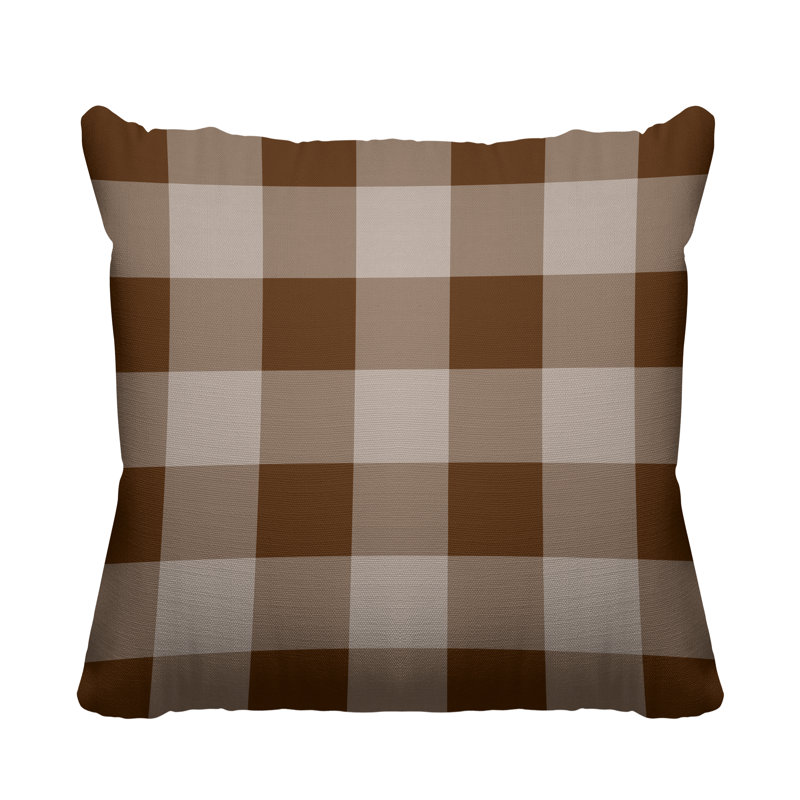 Coussin décoratif intérieur / extérieur Autumn, 19 po x 19 po, Terre cuite, Carré