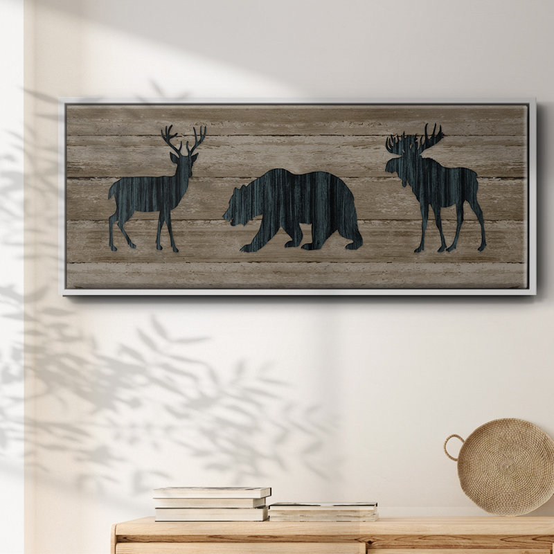 Woodland, toile à trois cadres