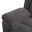 Fauteuil inclinable simple gris profond avec tissu épais, résistant à l'usure et confortable