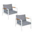 Chaise de patio avec coussins Haussman