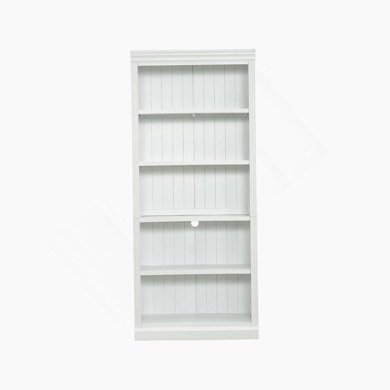 83.4" Tall Wood Bookcase 5-Tier Home Decor Bookshelves With Adjustable Shelves Organizer Storage Shelves