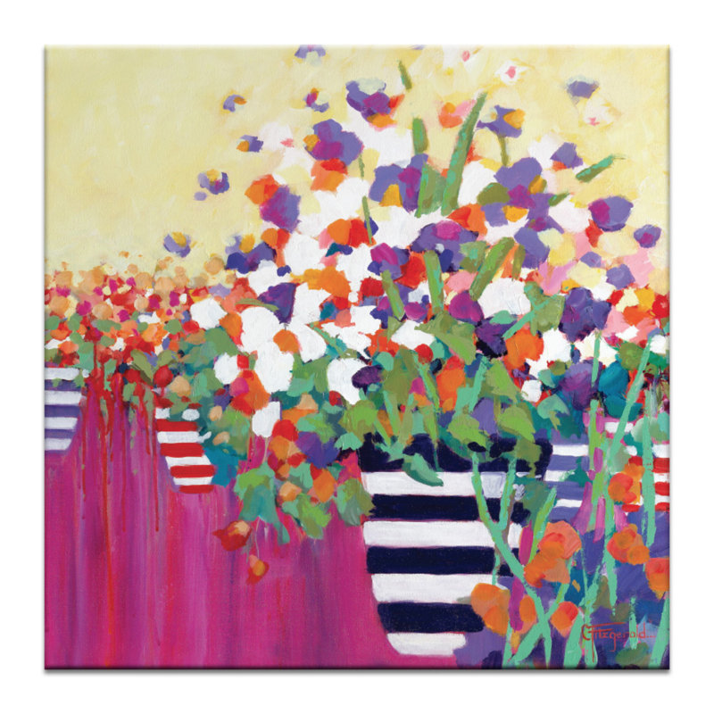 Florist Haven by Catherine Fitzgerald - Wrapped Canvas Print, 31 cm H x 31 cm W
