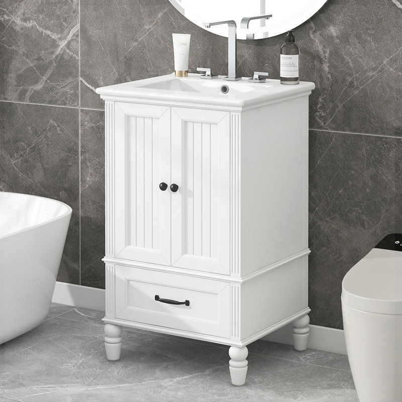 Meuble-lavabo de salle de bain avec lavabo