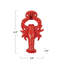 Heurtoir de porte homard en fonte rouge
