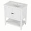 Meuble-lavabo moderne avec lavabo en céramique