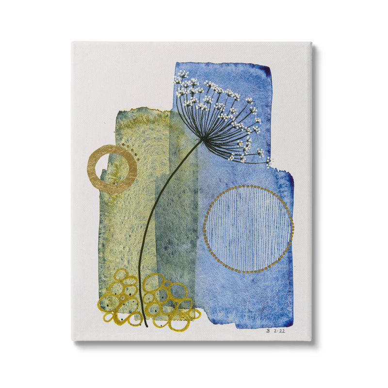 Brin de pissenlit moderne sur toile par Jocelyn Benford, H 20 po x l 16 po x P 1,5 po