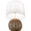Lampe de table en rotin 1 lumière