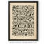 "Graphic Notes" par Paul Cezanne - reproduction d'art encadrée-809506220-809506224
