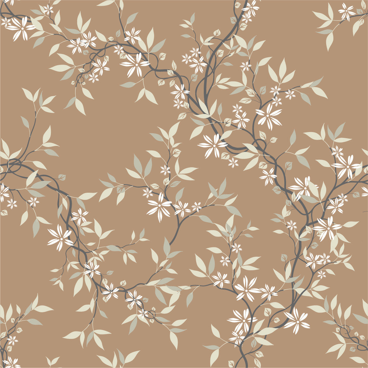 Red Barrel Studio® Little Flowers 10.4' L x 25" W Peel and Stick ...