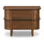 Table de chevet Torin - Placage de noyer brun foncé