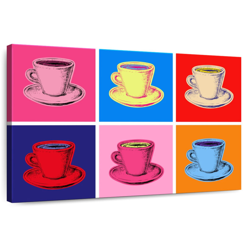 Yarlin Colorful Coffee Mugs, 24" H x 36" W