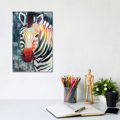Prism Zebra II by Grace Popp - Wrapped Canvas Gallery-Wrapped Canvas Giclée