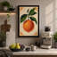 Orange Study Botanical 1 Piece Wrapped Canvas Wall Art-1488145748-1488145757